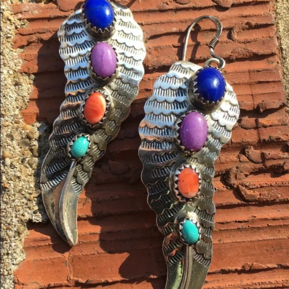 ROIE JAQUE multi stone,Turquoise CHARIOTE Earring